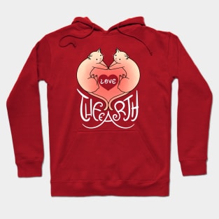 Love the Earth - Cat Heart V.4 Hoodie